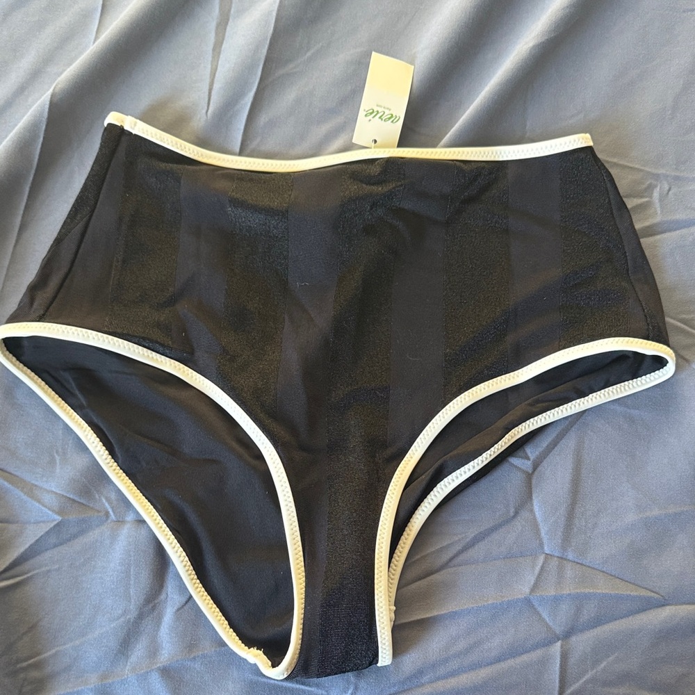 Aerie Black High-Waisted Bikini Bottom